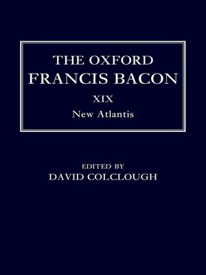 cover image of The Oxford Francis Bacon XIX
